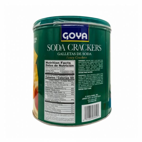 Lata de Galletas de Soda Goya (680 g / 1.49 lb) - Imagen 2