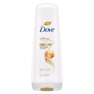 Acondicionador Dove Nutrición + Fusión de Óleo (370 ml).