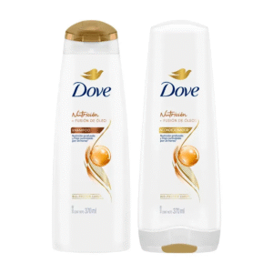 Shampoo + Acondicionador Dove Nutrición (Pack 370ml c/u).