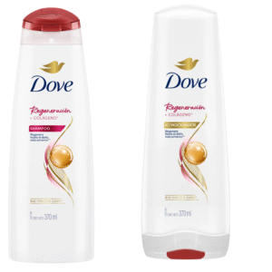 Shampoo + Acondicionador Dove Regeneración (Pack 370 ml).
