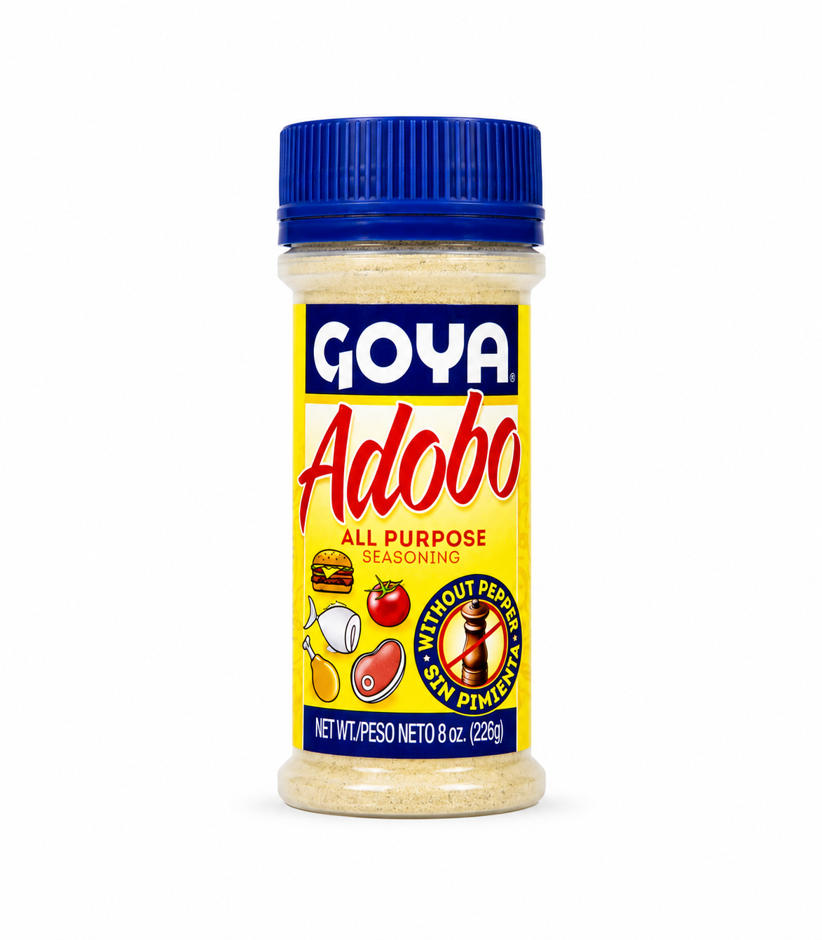9EF36CF5-B9AB-4315-8937-6AB7132F0F03 Condimento multiuso sin pimienta Adobo (226 g / 8 oz) - Imagen 1